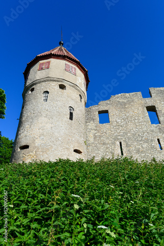 Burg Honberg, Ruine einer Gipfelburg in Tuttlingen, Baden-Württemberg 