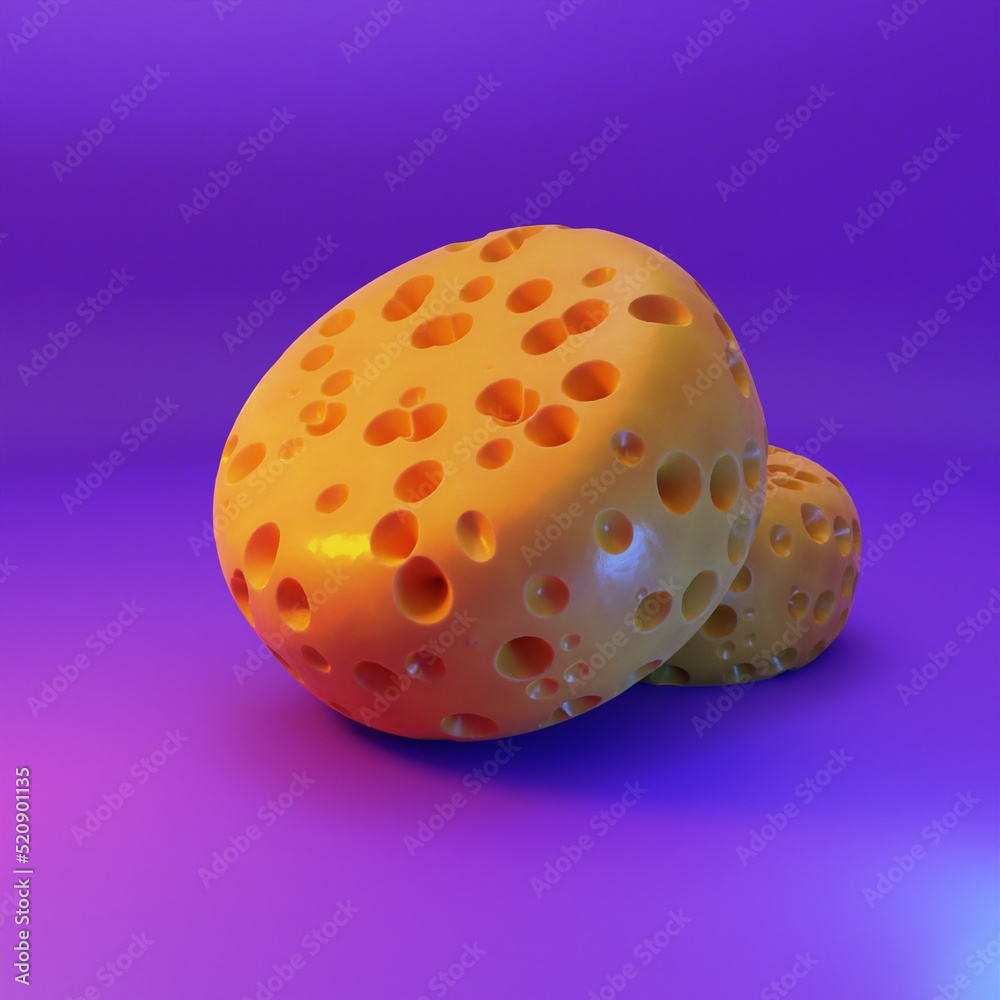 Cheese with light and scene.
3D illustration. Cheese with light and scene.
3D illustration.