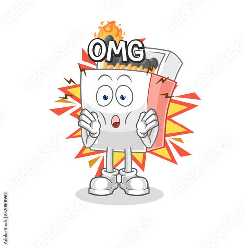 matchbox Oh my God vector. cartoon character