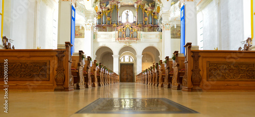 Innenansicht Abteikirche Beuron im Landkreis Sigmaringen in Baden-Württemberg