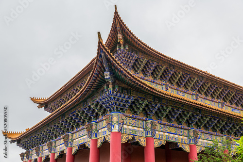 Chinses classical architecture of Chongsheng temple in dali city yunnan province, China.