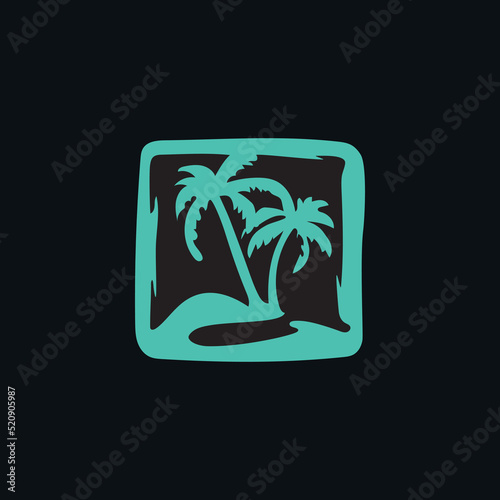 Vacation logo design. Vector image.	
