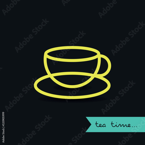 Tea time logo/icon design.