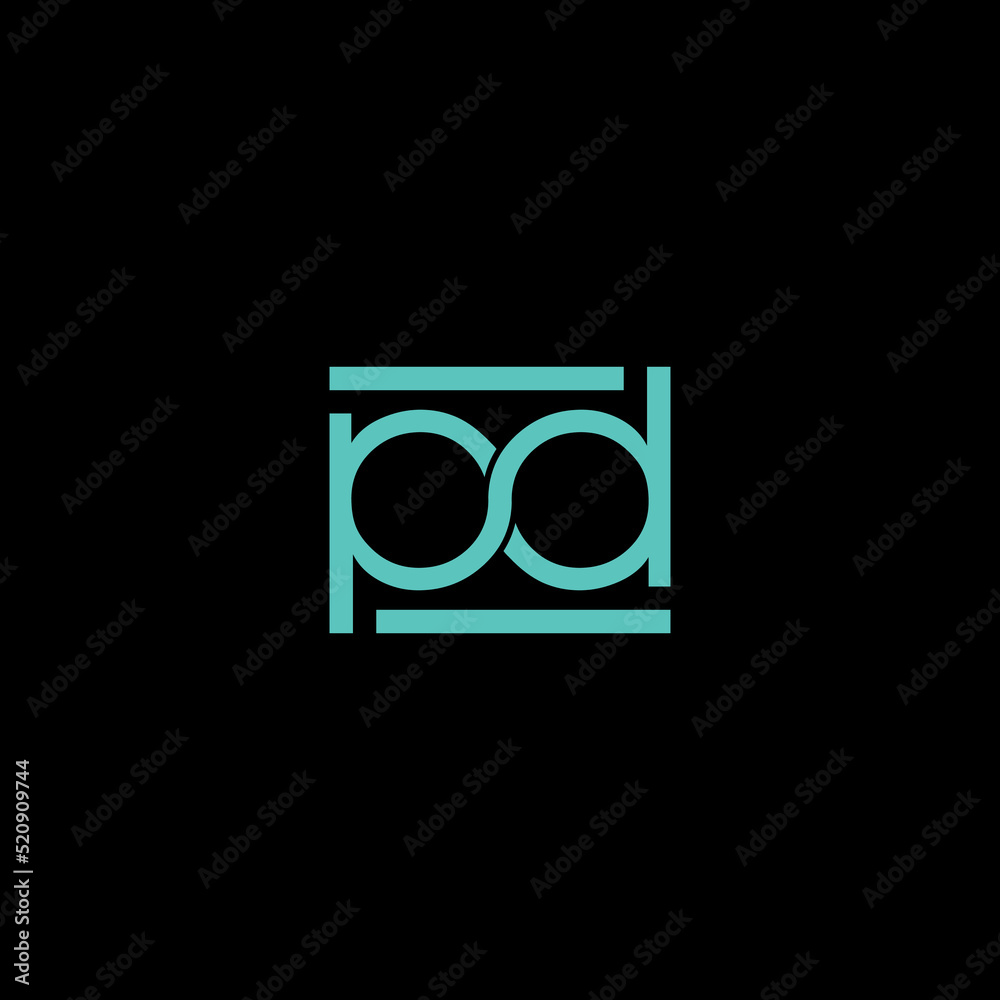 Initial Letter PD Logo Design Vector Initial Letter PD Logo Design Vector