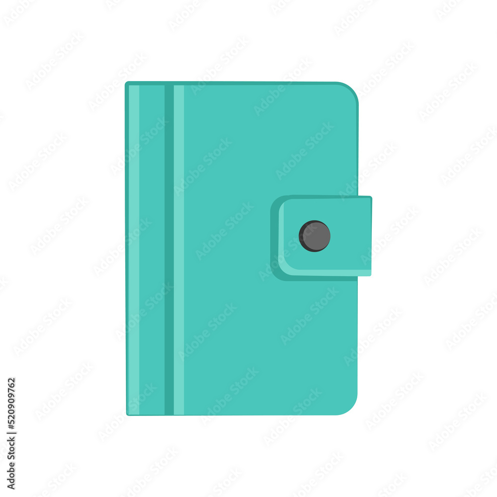 Stylish notebook on white background Stylish notebook on white background
