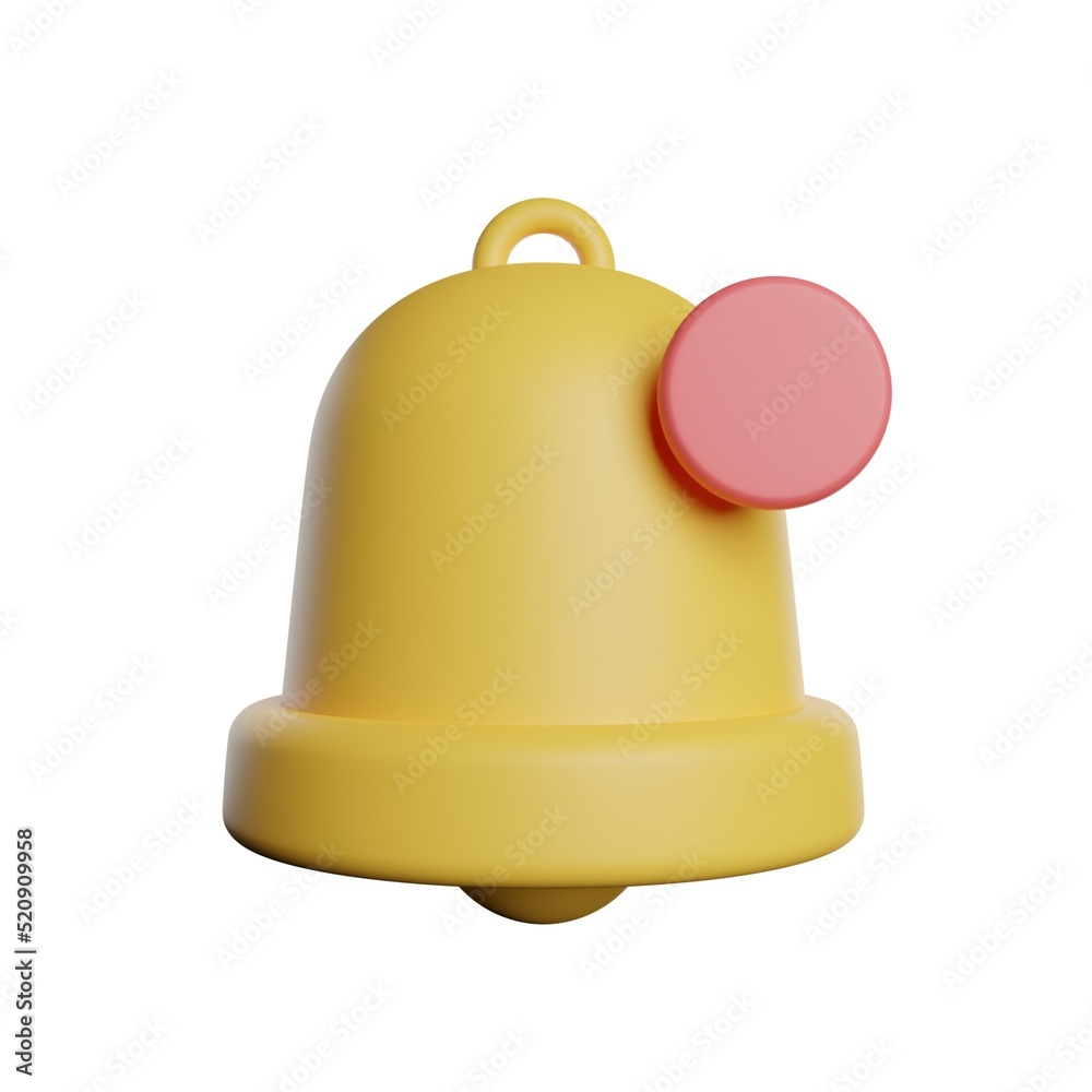 Notification Pop Up 3D Rendering Illustration Notification Pop Up 3D Rendering Illustration