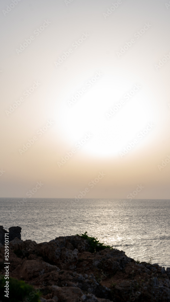 Fototapeta premium warm sunset light in Menorca