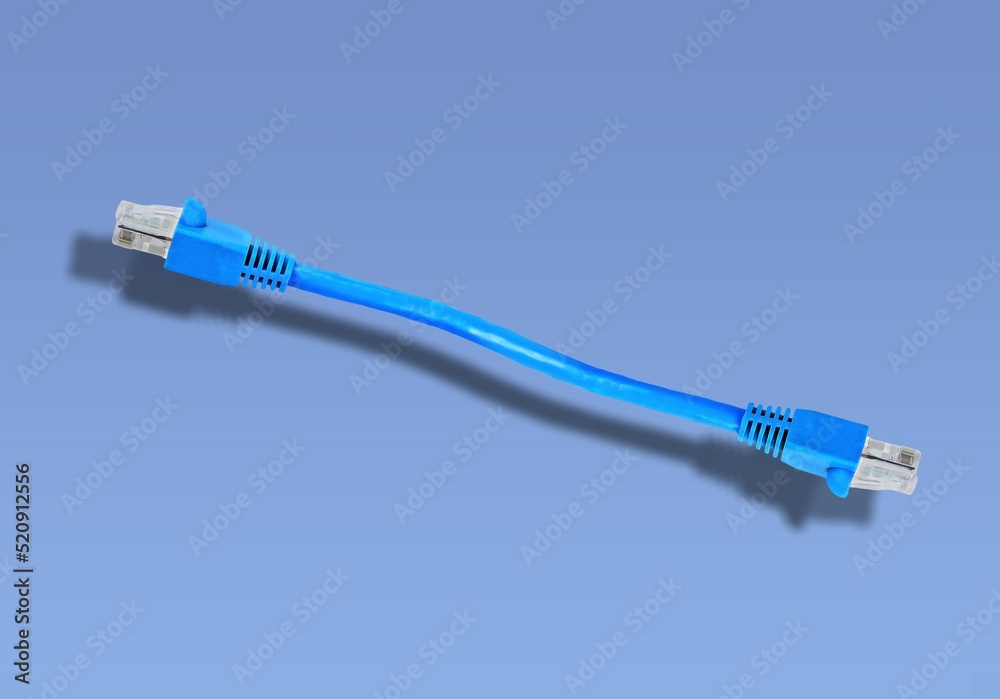 Obraz premium Internet data cable. LAN cable patch cord. Network internet cable concept.