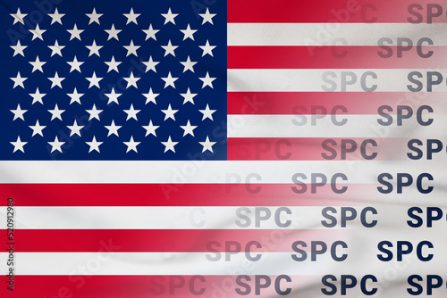 USA flag SPC banner organization