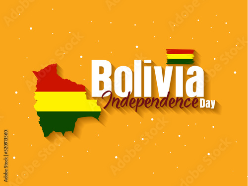 Bolivia Independence Day. Bolivia Flag Brush. National Flag.