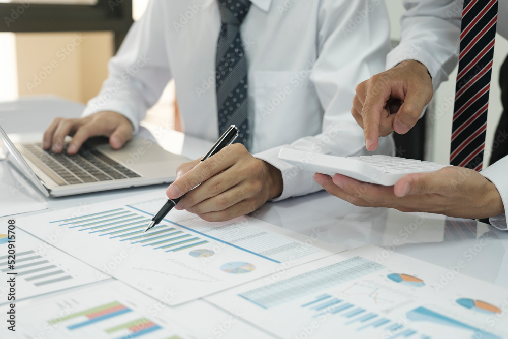 Businessman teamwork is thinking and analyse planing the business strategy. Businessman teamwork is thinking and analyse planing the business strategy.