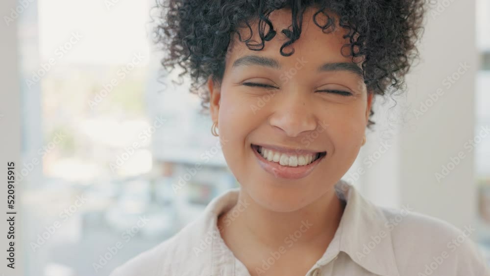 Face of a happy, confident and cheerful female business woman smiling, feeling positive and working in her office. Portrait of a young corporate female enjoying success and feeling ambitious at work Face of a happy, confident and cheerful female business woman smiling, feeling positive and working in her office. Portrait of a young corporate female enjoying success and feeling ambitious at work