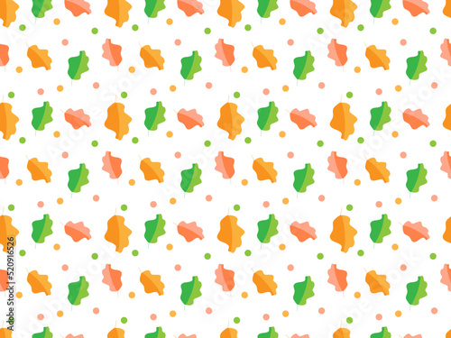 Leaf seamless pattern background autumn or season theme for gift paper, book cover, fabric motif and many other
