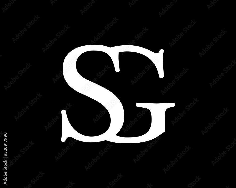 SG, GS, S, G abstract letters logo monogram SG, GS, S, G abstract letters logo monogram