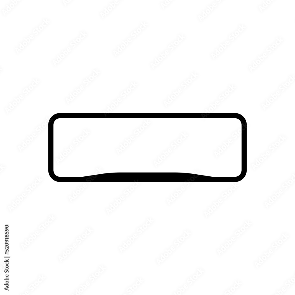blank license plate icon vector design templates blank license plate icon vector design templates