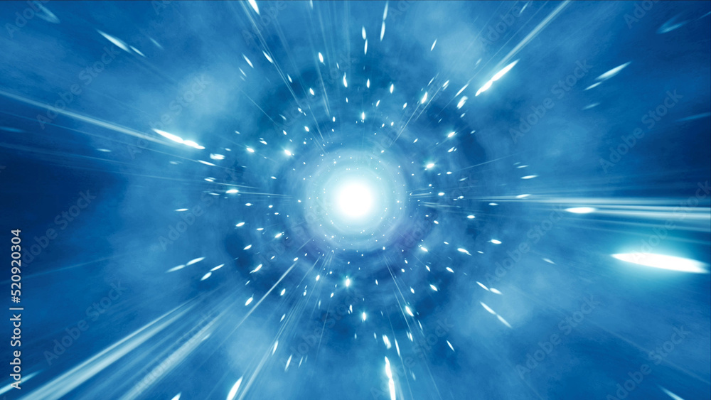 Fototapeta premium Ice Energy Burst in the Space