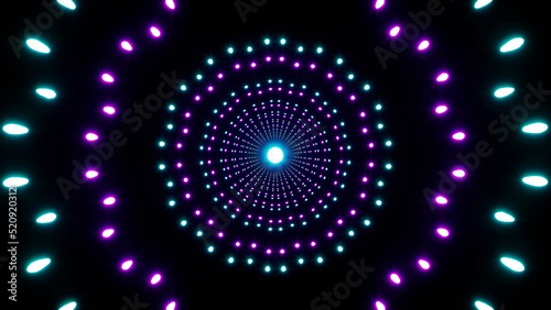 Neon Event Dotted Pattern Lights Overlay