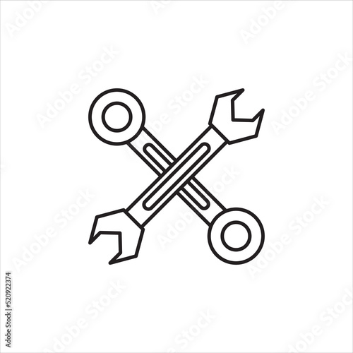 wrench vector for website symbol icon presentation