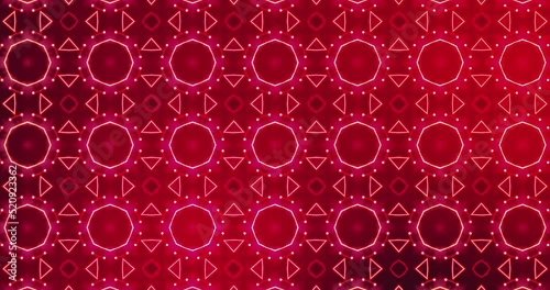 Color neon pattern. Moving abstract blurred kaledoskop background. Purple pink blue ultraviolet. 4K animation loop. Futuristic shapes for yoga events, trance festival