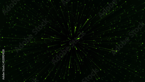 Obraz na płótnie Abstract technology glowing neon trail speed light zoom background. w salonie