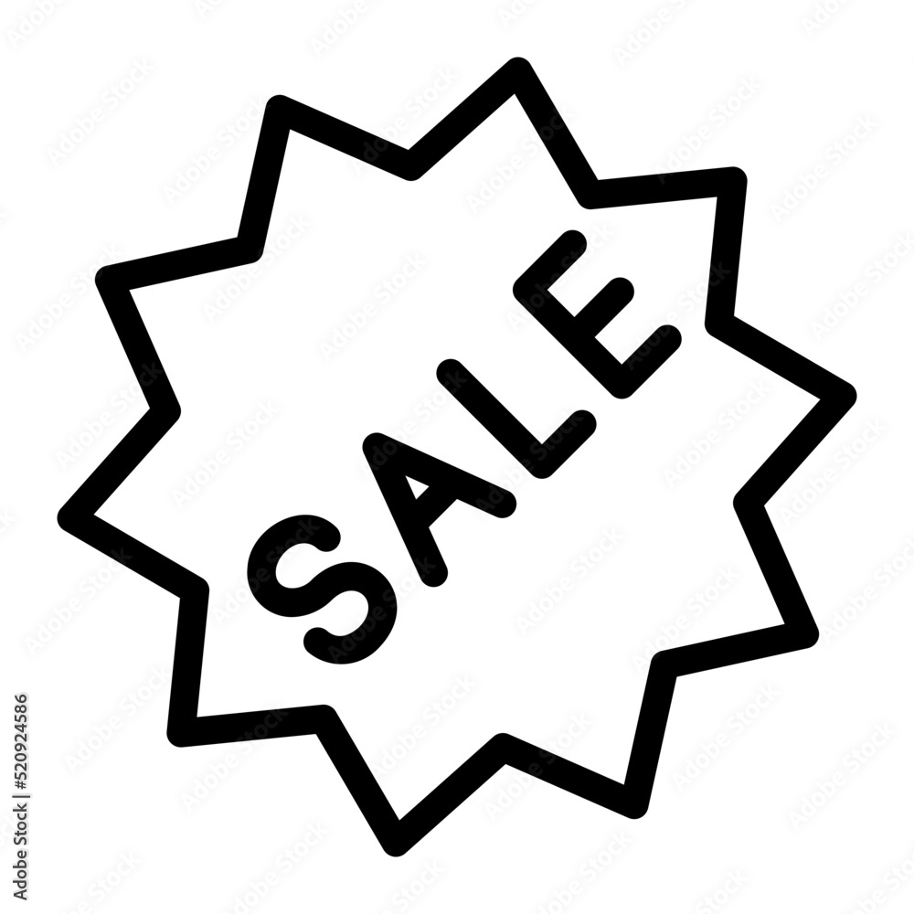 sale line icon sale line icon
