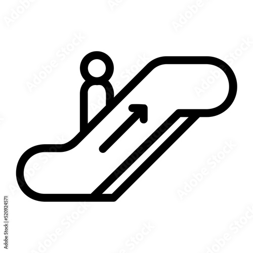 escalator line icon