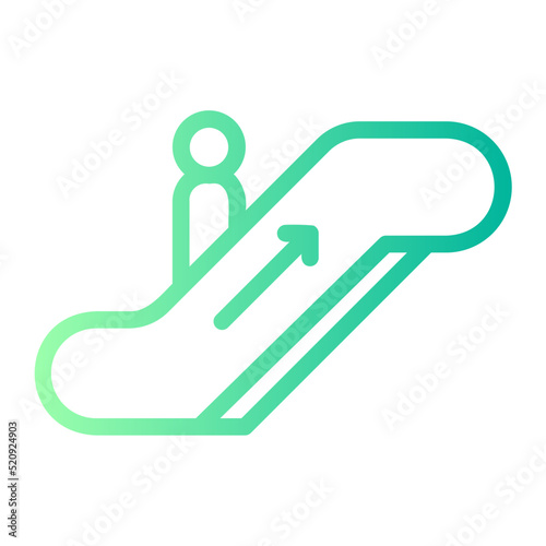 escalator gradient icon
