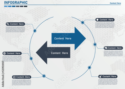 Infographic 2 arrow.Template, scheme, diagram, chart, graph, presentation. Business concept with 2 steps, options, processes.