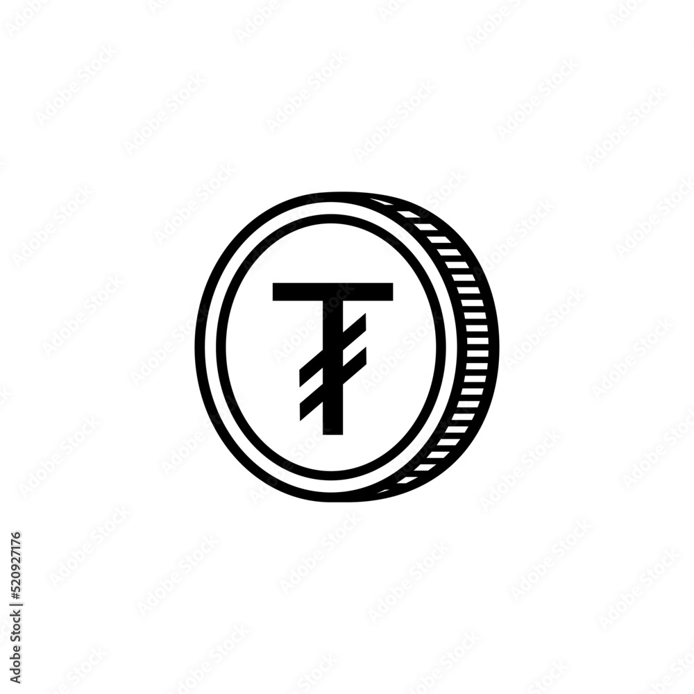Mongolia Currency, MNT Coin, Tögrög, Tugrik. Mongolia Money Icon Symbol. Vector Illustration Mongolia Currency, MNT Coin, Tögrög, Tugrik. Mongolia Money Icon Symbol. Vector Illustration