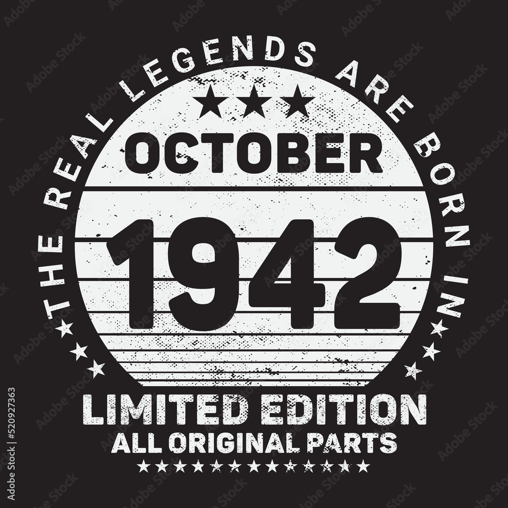 The Real Legends Are Born In October 1943, Birthday gifts for women or men, Vintage birthday shirts for wives or husbands, anniversary T-shirts for sisters or brother
