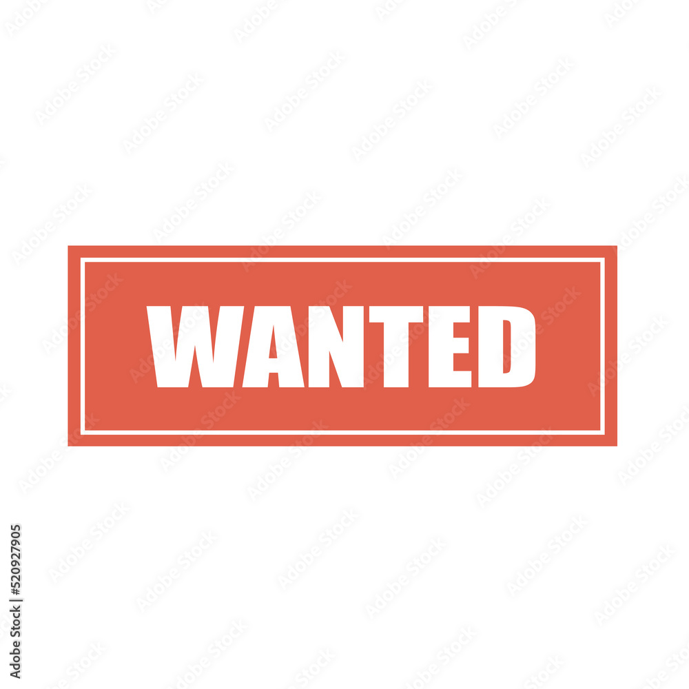Vector illustration of the word Wanted in red ink stamps Vector illustration of the word Wanted in red ink stamps