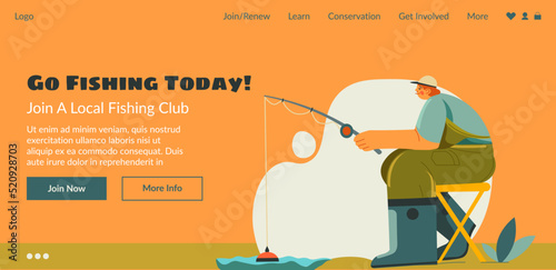Go fishing today, join local club, website page