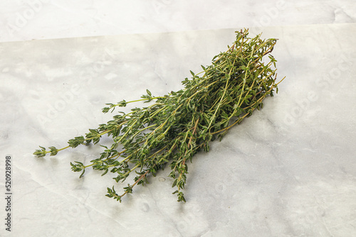 Fresh aroma green herb Thyme seasoning