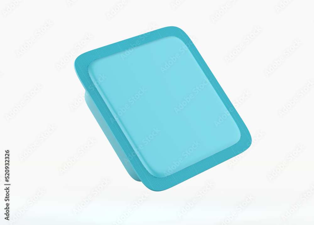 food Tray Mockup Isolated On White Background. 3d illustration food Tray Mockup Isolated On White Background. 3d illustration