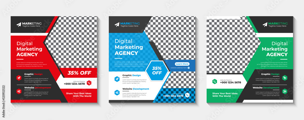 Creative social media post banner template, Corporate social media banner design, Set of Editable minimal square banner template, Professional & modern corporate social media post template design, Creative social media post banner template, Corporate social media banner design, Set of Editable minimal square banner template, Professional & modern corporate social media post template design,
