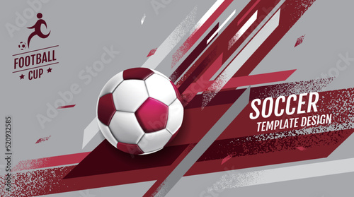 Soccer Layout template design  football  Purple magenta tone  sport background