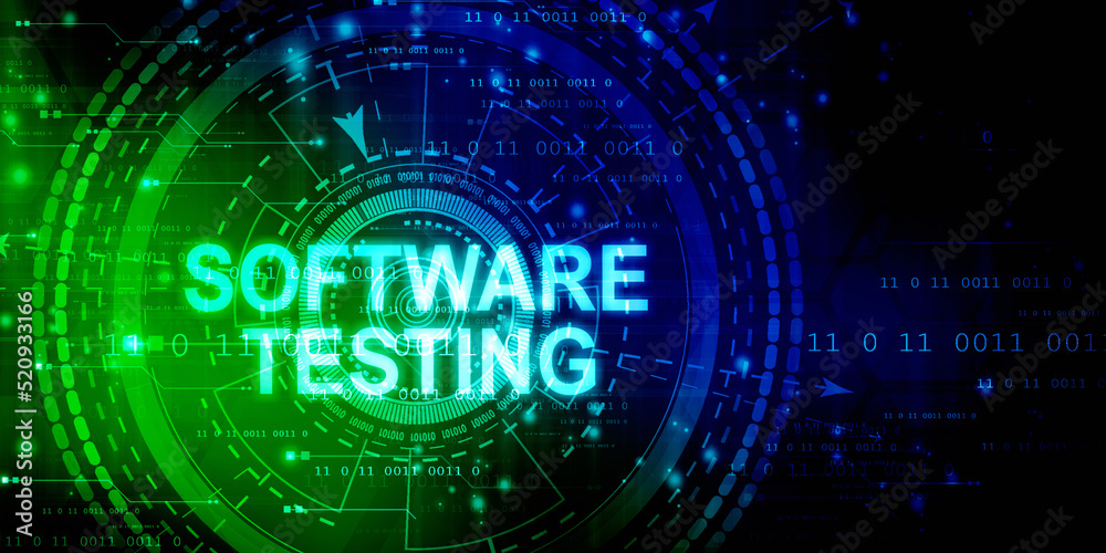 2d illustration Inscription SOFTWARE TESTING on the virtual display
2d illustration Inscription SOFTWARE TESTING on the virtual display
