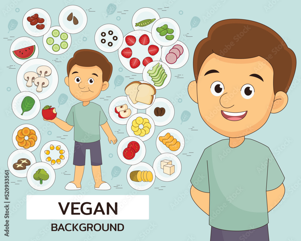 Healthy food and Vegan concept background. Flat icons. Healthy food and Vegan concept background. Flat icons.