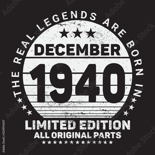 The Real Legends Are Born In December 1944  Birthday gifts for women or men  Vintage birthday shirts for wives or husbands  anniversary T-shirts for sisters or brother