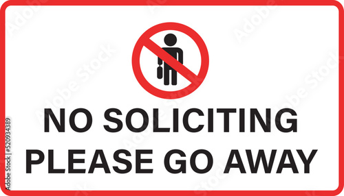 Free Download No Soliciting Please Go Away Sign - GFXLoad