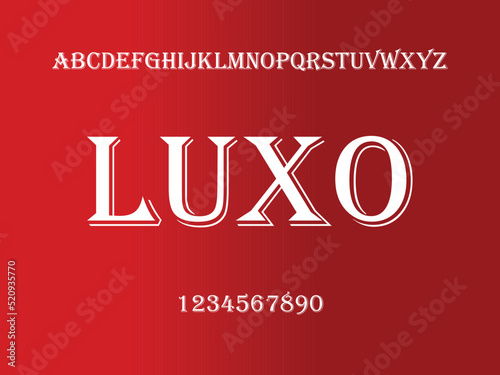 Elegant alphabet letters font and number. Typography uppercase and lowercase urban style fonts for technology