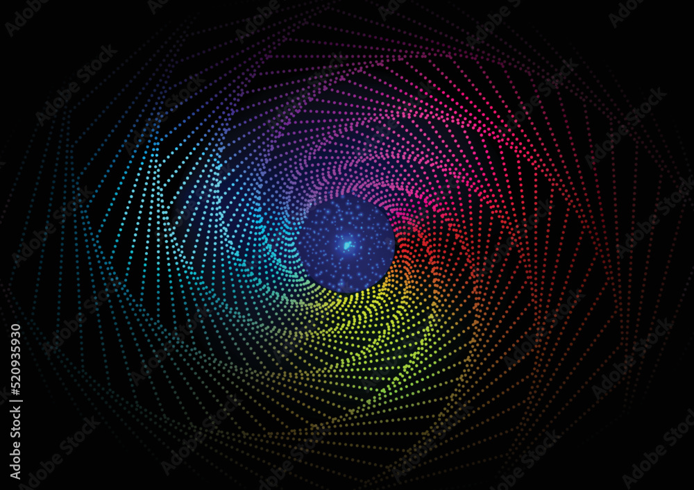 Fototapeta premium Quantum mechanics both quantum entanglement and stacking. Quantum theory. Future innovations for presentations in business or science. Vector background.