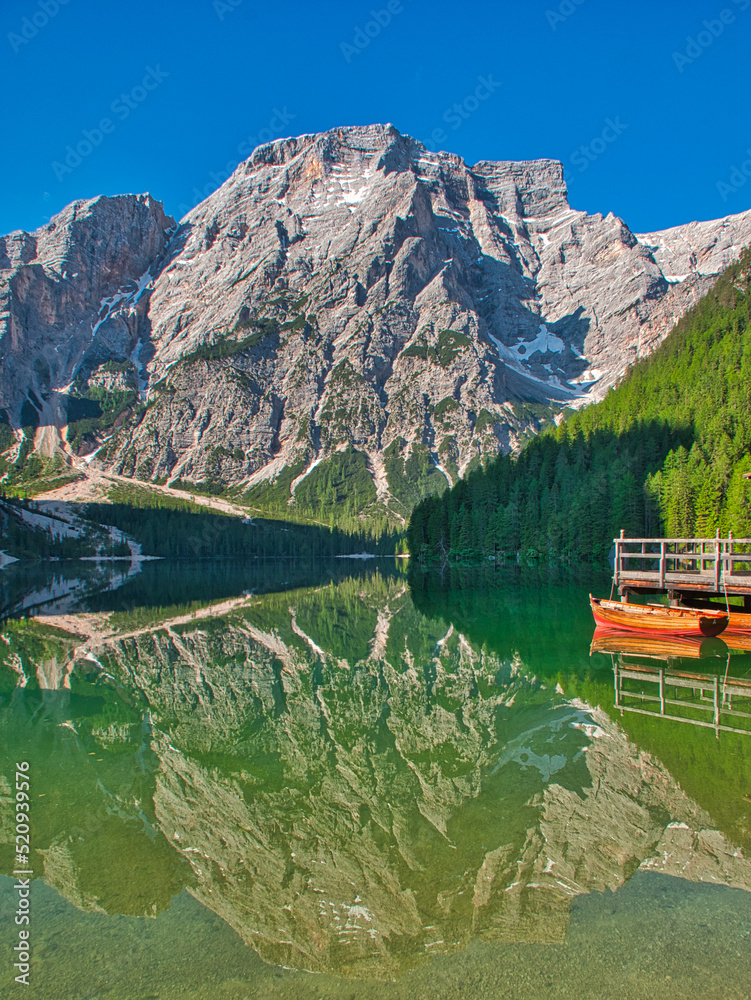 Reflections, Lago di Braies, Dolomites, Italy