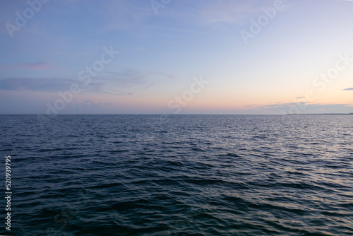 Sunset sea view and the sky