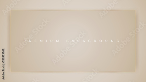 Abstract luxury and golden frame concept. Golden sparkling box frame with glitter effect. Elegant background vector illustration
