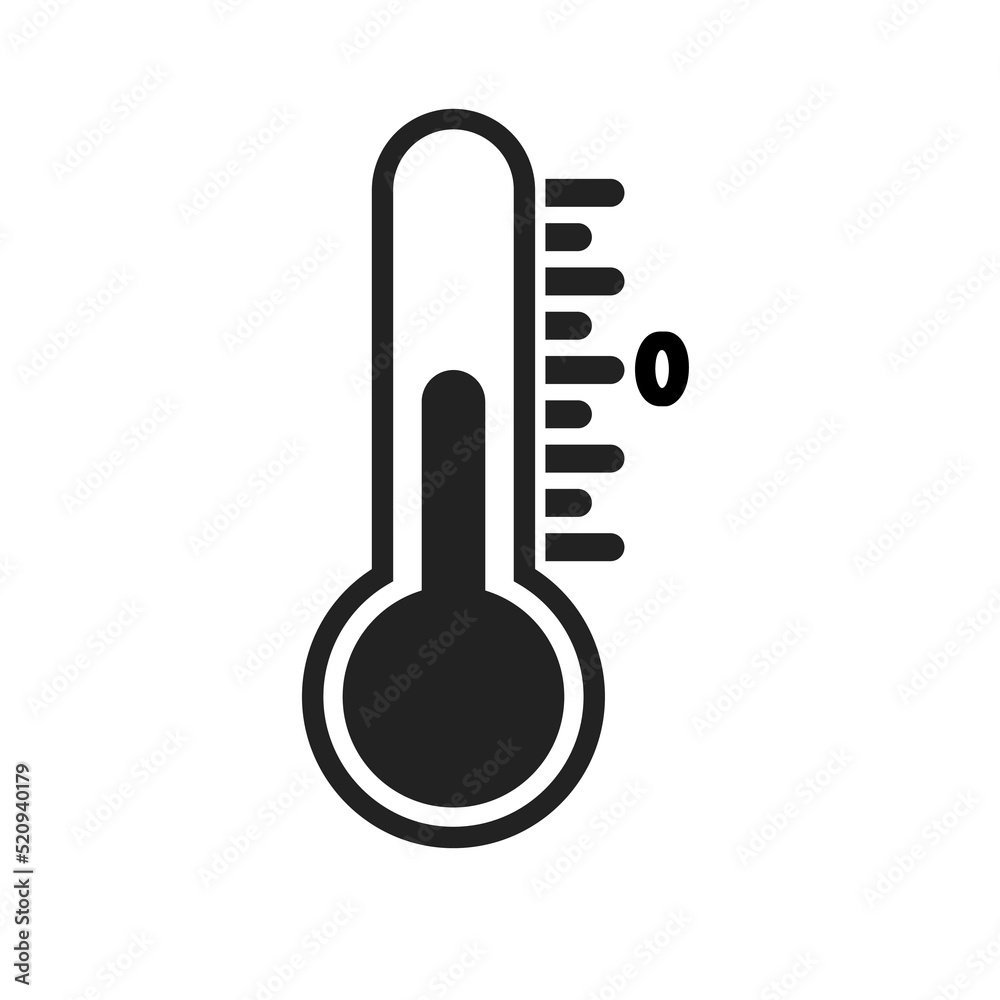 Vector thermometer icon. Temperature. Temperature. Hot, heat, cold cold, frozen. vector illustration isolated on white background Vector thermometer icon. Temperature. Temperature. Hot, heat, cold cold, frozen. vector illustration isolated on white background