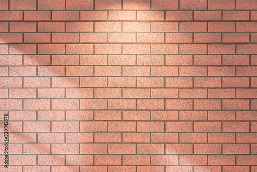 Empty red brick wall