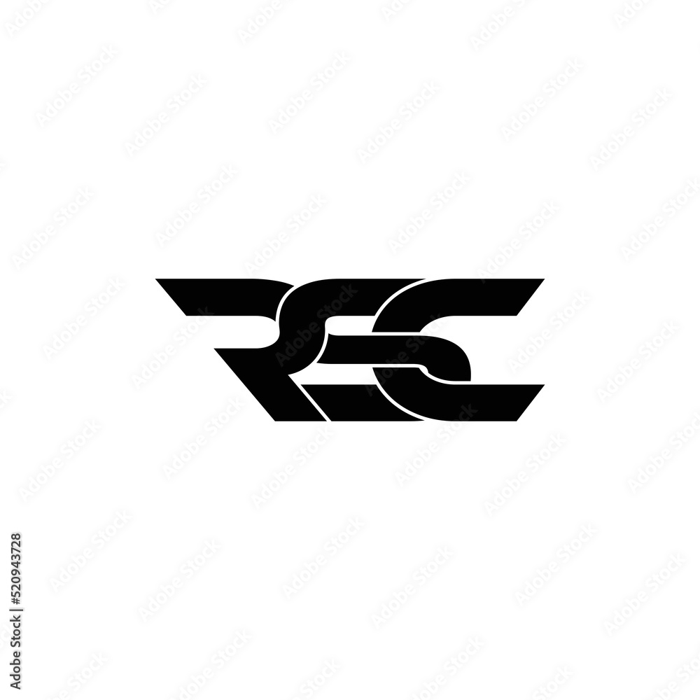 RSC letter monogram logo design vector RSC letter monogram logo design vector
