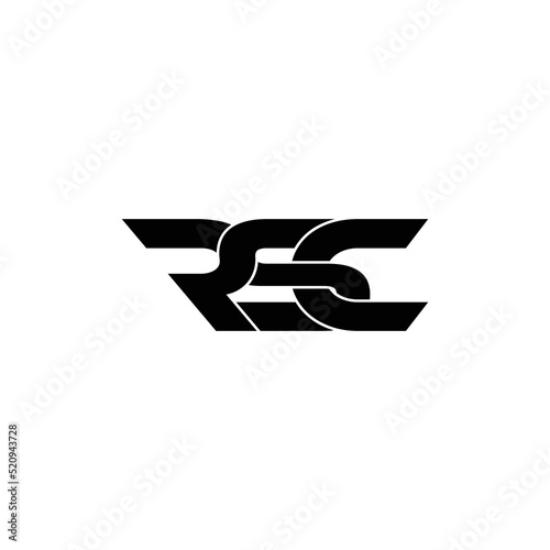 RSC letter monogram logo design vector photo