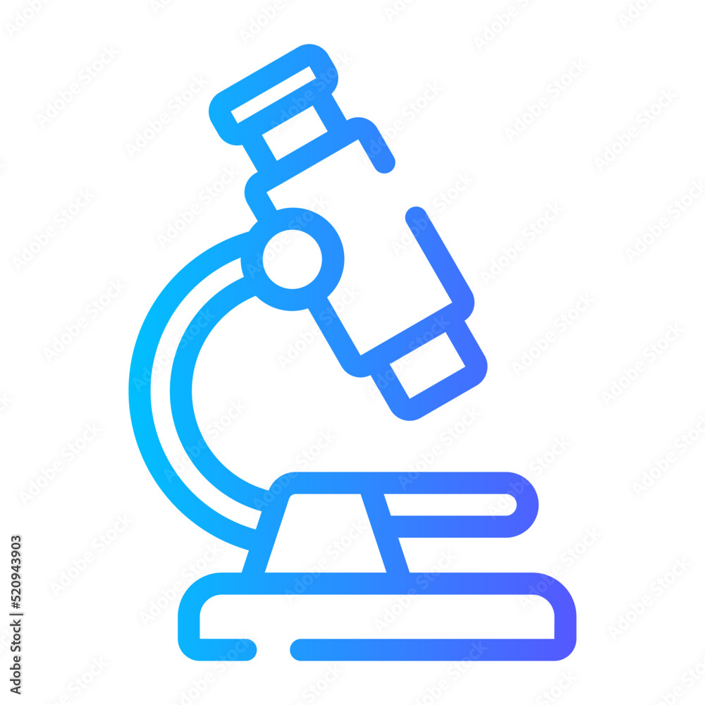 Microscope gradient icon Microscope gradient icon